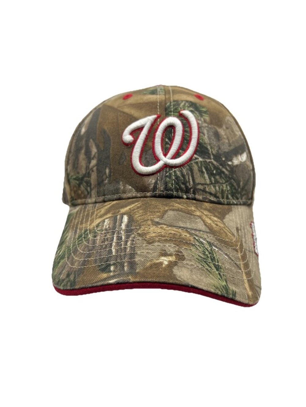 Washington Nationals Realtree Woodland Camo Strapback Hat Cap Dad Hunting Logo